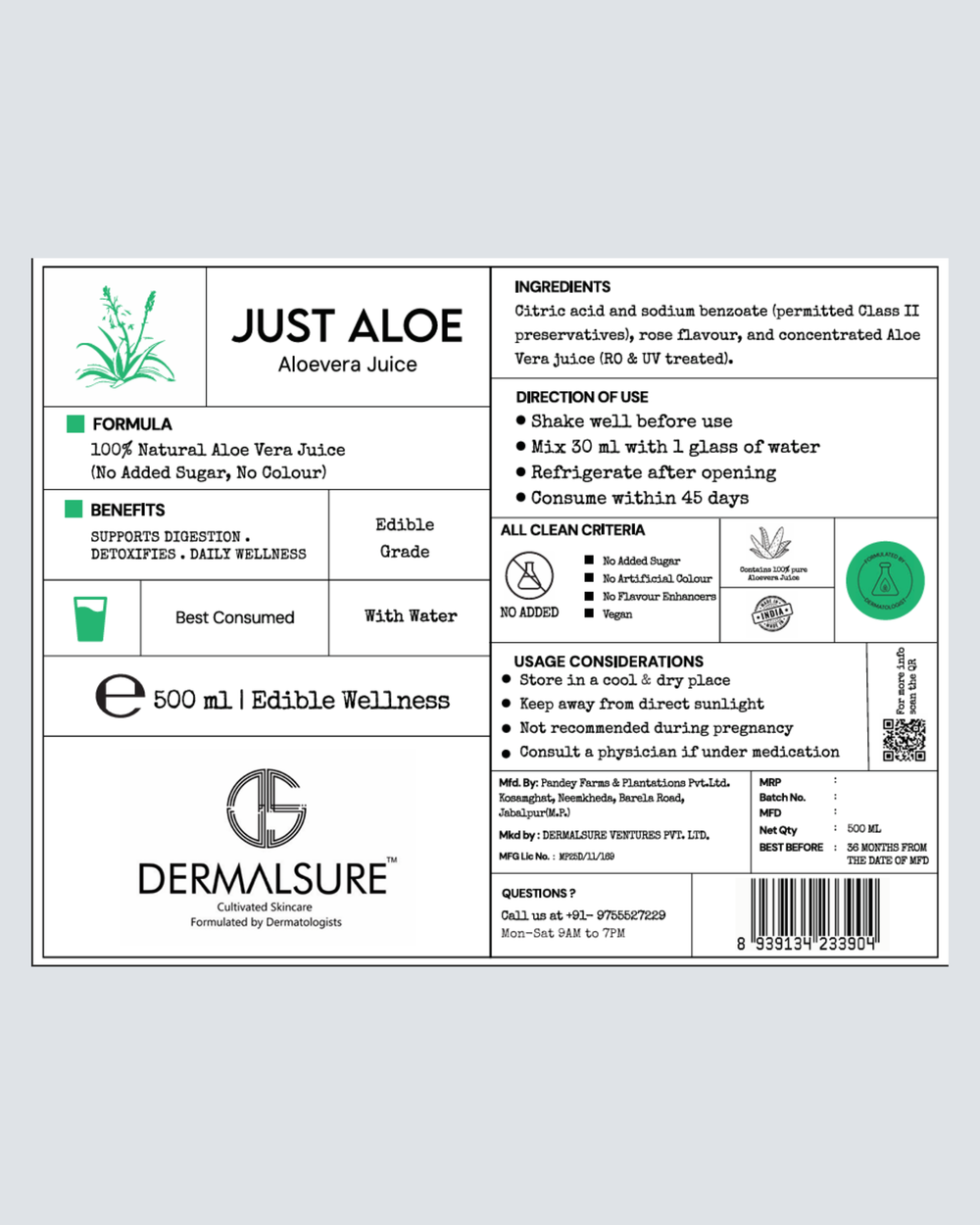 Just Aloe - Aloe Vera Juice