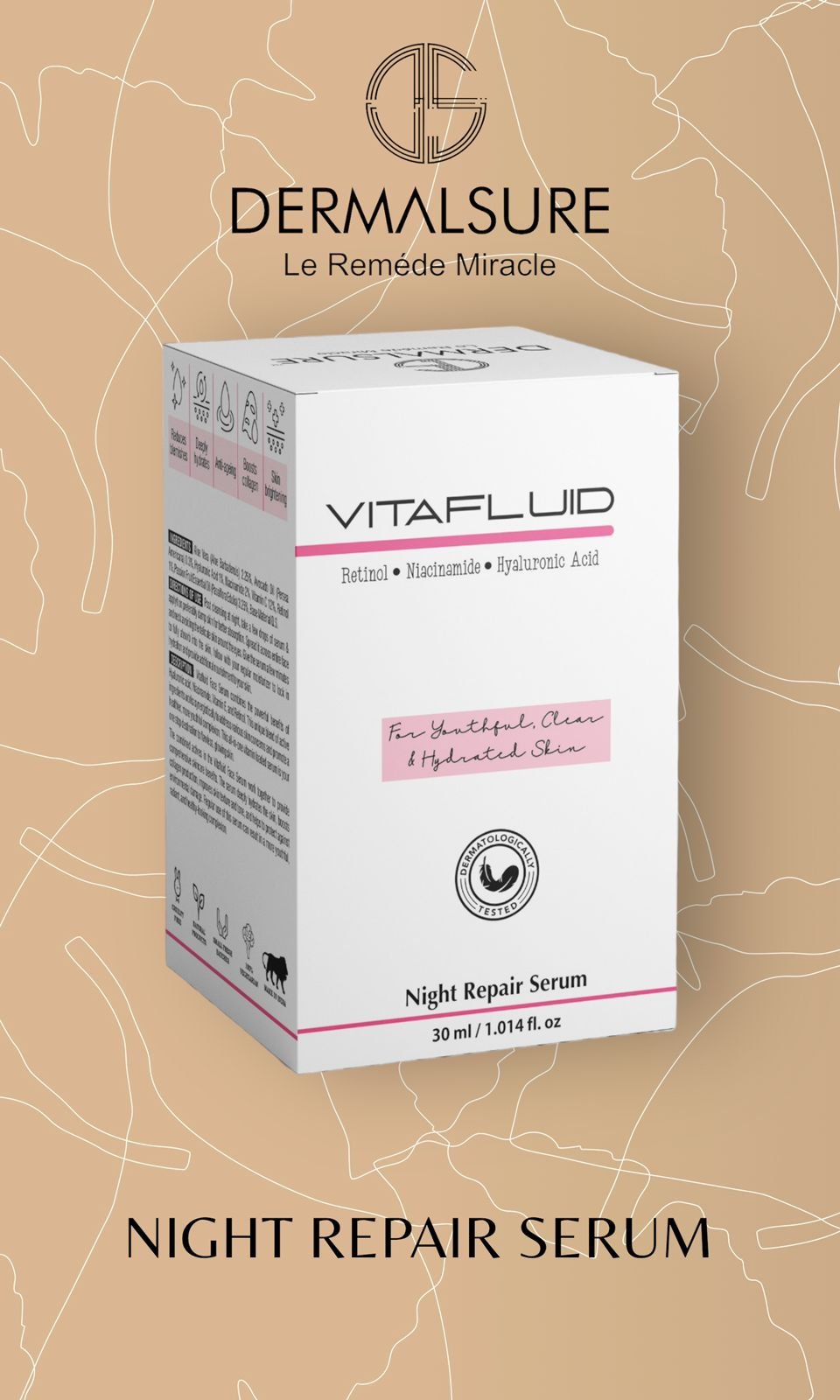 VITAFLUID Night Repair Face Serum