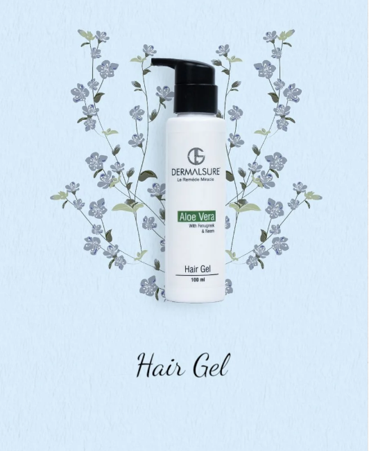 "DERMALSURE Aloe Vera Hair Gel: The Perfect Blend of Nourishment, Protection, and Style"